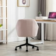 thumbnail image 6 of CAROCC Home Office chair with Middle back Modern Design velvet chair with arms, 6 of 10