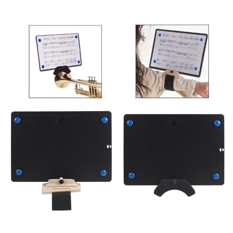 CEORPER Portable Music Stand Trumpet Music Clip Music Sheet Holder for Saxophone