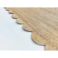thumbnail image 3 of Natural Scalloped Jute Rug, Reversible Braided Indoor Outdoor Floor Mat, 2x20 Feet, 3 of 3
