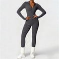 thumbnail image 2 of Aoiroe Full Body Suit Gym one Piece Yoga Outfits Workout Sets Winter Rompers Workout Bodysuit Tummy Control Jumpsuit Body Suits Holiday Outfits Pilates Outfits Womens Jumpsuits Casual Dressy L, 2 of 7