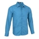 thumbnail image 1 of s de sólidas para hombres, informal, formal, con botones, frente, trajes ajustados, , parte Azul Salvador Camisa de vestir para hombre, 1 of 10