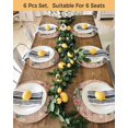thumbnail image 4 of 13 Inch Round Placemats Set of 6, Christmas Non Slip Heat Insulation PP Table Mats, Snowman Snowflake Xmas Tree Winter Wooden Washable Place Mats for Kitchen Dining Party Table Decor, 4 of 7