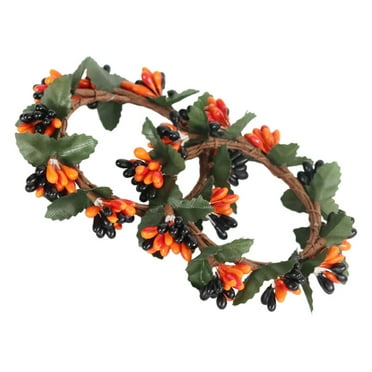 COSMOBETTY Small Fall Wreaths Multi Iron Wire 2Set For Spring Decorations