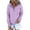 Purple, variant on Cmfcve Women's Athletic Hoodies Casual Solid Color Button Up Hooded Sweatshirt Long Sleeve Drawstring Fall Winter Track Jackets