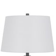 thumbnail image 5 of Hay 33 Inch Table Lamp, Diamond Pattern Glass Base, White Fabric Shade, 5 of 8