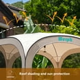 thumbnail image 5 of Werph 10x10 Pop Up Canopy, Portable Canopy Tent with Mesh Mosquito Net, Screen House Room Camping Canopy Shade Tent,Beige, 5 of 7