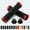 black, red, variant on Bike Grips, Bike Handlebar Grips, Mountain Bike Grips Handlebar, MTB Grips, Bicycle Grips BMX Grips, Bicycle Handlebar Grips Handles for Adults. Ebike, MTB, Scooter, Lock on