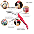 thumbnail image 3 of 30 Pack Corkscrew Heavy Duty Wine Opener Set with Foil Cutter and Bottle Opener Wine Key for Waiters,Home, 3 of 5