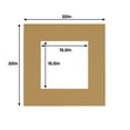 thumbnail image 3 of Rattan Acid Free 20x20 Picture Frame Mats with White Core Bevel Cut for 16x16 Pictures - Fits 20x20, 3 of 3