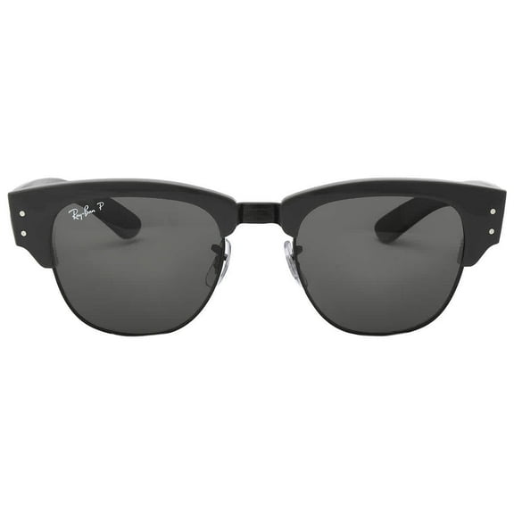 Ray Ban Mega Clubmaster Polarized Black Square Unisex Sunglasses RB0316S 136748 53