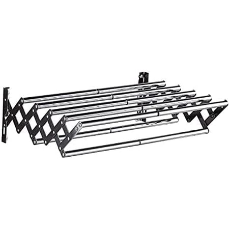 Wall Mounted Clothes Drying Rack, Indoor Outdoor Use Stainless Steel ...