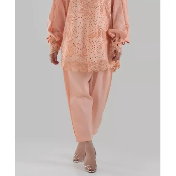 Plain Peach Pakistani Indian Salwar Shalwar Pants ONLY USA Seller Heram Yoga S-M