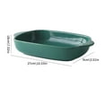 thumbnail image 3 of Ceramics Baking Dish/Lasagna Bakeware Pan, Rectangular Baking Sheet with Daily For Family Handles, Use Tableware, 3 of 8