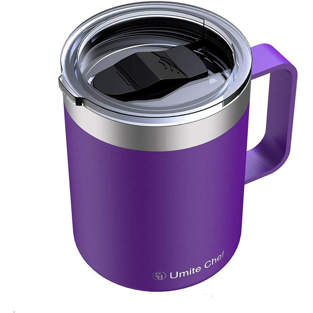 Umite Chef Stainless Steel Insulated Coffee Mug Tumbler With Handle 12 Oz Double Wall Vacuum