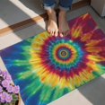 thumbnail image 4 of Colorful Rainbow Tie Dye Spiral Pattern Door Rugs,Washable Non Slip Door Mats Indoor,Decorative Door Mats,Entry Mat Indoor for Entrance,Bedroom,Kitchen,Bathroom,20"x32", 4 of 6