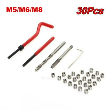 30Pc M5/M6/M8 Helicoil Set Tool Metric Thread Repair Insert Kit High Speed (Best Tool To Pull Dandelions)