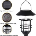 thumbnail image 5 of Solar Lantern Outdoor Lights, Hanging Wireless Waterproof Lantern Lights with Wall Mount Kit for Garden Porch Fence 2 Pack, 5 of 7