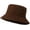 Coffee, variant on Unisex Corduroy Bucket Hat Adjustable Size Long Brim Fisherman Cap for Women Men
