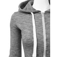 thumbnail image 3 of Doublju Women's Lightweight Pocket Zip-Up Hoodie Jacket for Women with Plus Size, 3 of 4