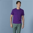 thumbnail image 4 of REDHOTYPE T-Shirt d'Été pour Hommes 100 % Coton Manches Courtes Col Rond Confortable Tops Unis, 4 of 5