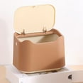 thumbnail image 6 of Feledorashia Press-on Cat Litter Storage Bins, with 50pcs Rubbish Bags, Detachable, Easy to Clean, All-Purpose Desktop Trash Can for Home and Office, 6 of 7