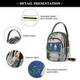 thumbnail image 4 of FORMRS Crossbody Bag for Women Quilted Travel Shoulder Cell Phone Purse with Chain Strap Handbag, Colorful Seaside, 4 of 7