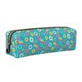 thumbnail image 1 of Disketp Donut Estuche de Lápices de Cuero con Cierre, Estuche Compacto para Papelería, Bolígrafos y Accesorios Pequeños, 1 of 7