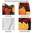 thumbnail image 4 of luoweisi Men's Beach Shorts Quick Dry Swim Trunks with Mesh Lining Thanksgiving Leaves L, 4 of 5