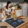 thumbnail image 3 of K&H 4 Burner 24 Inch Built-in LPG/Propane Gas Stove Top Glass Surface Cast Iron Cooktop UL/ETL Certified 4-GCW-LPG, 3 of 9