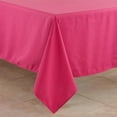 thumbnail image 4 of Fennco Styles Classic Everyday Design Solid Color Tablecloth 65" W X 140" L - Fuchsia Table Cover for Home Décor, Baquets, Family Gathering and Special Occasion, 4 of 5