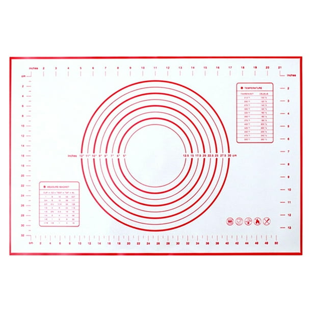 Tapete Silicona Grado Alimenticio Tapete para Amasar Tapete para Hornear Antideslizante Tapete para Enrollar Y Tapete para Masa Tapete Silicona para Tabla Cortar Antiadherente (rojo 40 * 60 Cm)