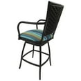 thumbnail image 3 of Set of 3 - Outdoor Indoor Counter 26" Bar Stool - Erin on Brown Frame, 3 of 3