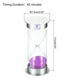 thumbnail image 2 of Unique Bargains 60 Minute Sand Timer, Sandy Clock, Count Down Sand Glass, Purple Sands, 2 of 5