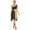 Black, variant on Women Color Block Ballet Praise Dance Dress Sleeveless Modern Contemporary Workship Dance Dress Burgundy S