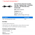 thumbnail image 2 of Front Left Driver Side Axle Assembly - 204 Type - Updated Design - Compatible with 2010 - 2015 Mercedes-Benz GLK350 AWD 2011 2012 2013 2014, 2 of 2