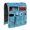 Robot and Sparks Blue Pattern, variant on Robot and Dogs Black Pattern Armrest Organizer, Couch Pocket Organizer with 6 Pockets, Linen Textured Gifts for Family Friends,13x35in(33x89cm)