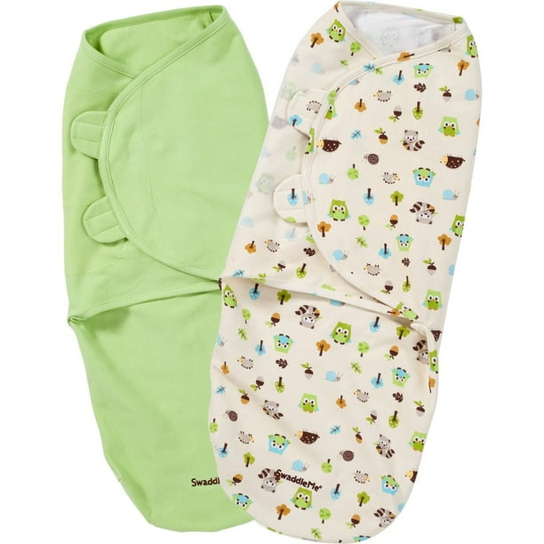 SwaddleMe Swaddling Blanket, Woodland Friends, Large, 2pk