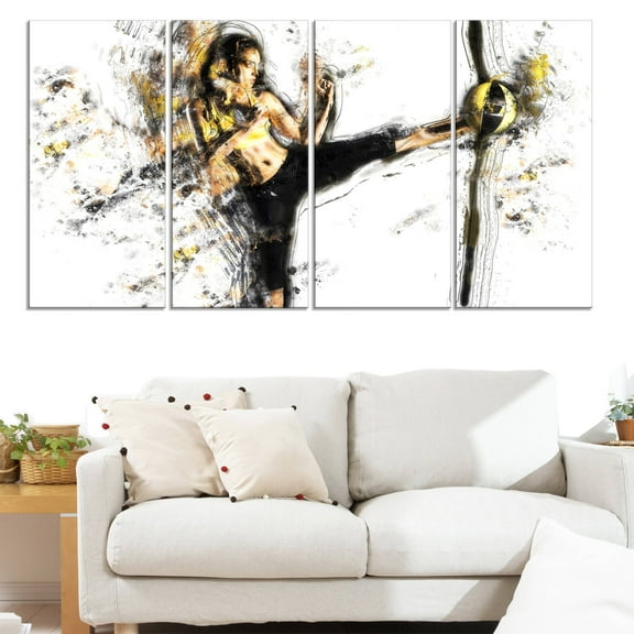 Design Art Kick Ball, 4 Panels, 48" x 28"