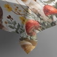 thumbnail image 5 of Red Mushroom Flower White Pattern Square Tablecloth,Waterproof Square Table Cover,Wipeable Spillproof Washable Table Cover for Home Kitchen Party Decor 42"X42"(107x107cm), 5 of 6