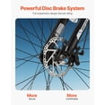 thumbnail image 4 of 29" Mountain Bike, Aluminum Alloy Frame, Front Suspension, 21-Speed Shimano Twist Shift, 4 of 6