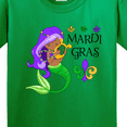 thumbnail image 4 of Inktastic Mardi Gras Mermaid with Harp and Beads Youth T-Shirt, 4 of 5