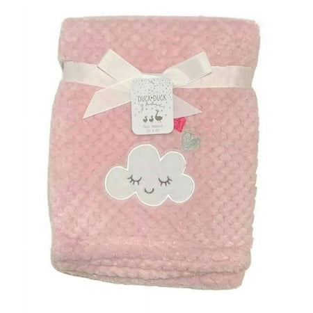 BLANKET PLUSH - DUCK DUCK GOOSE GIRLS - CLOUD TEXTURED - BABY TODDLER CRIB BED