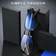 thumbnail image 5 of Gafas de moda antiluz azul Gafas de protección ocular para computadora Marco cuadrado de metal, 5 of 8