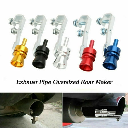 Exhaust Pipe Sounder Oversized Roar Maker Simulator Car Turbo Sound Auto Loud Whistle Modified Turbine Aluminum Tailpipe Valve Sound Wave Fried Street (Best Exhaust For Street Bob)