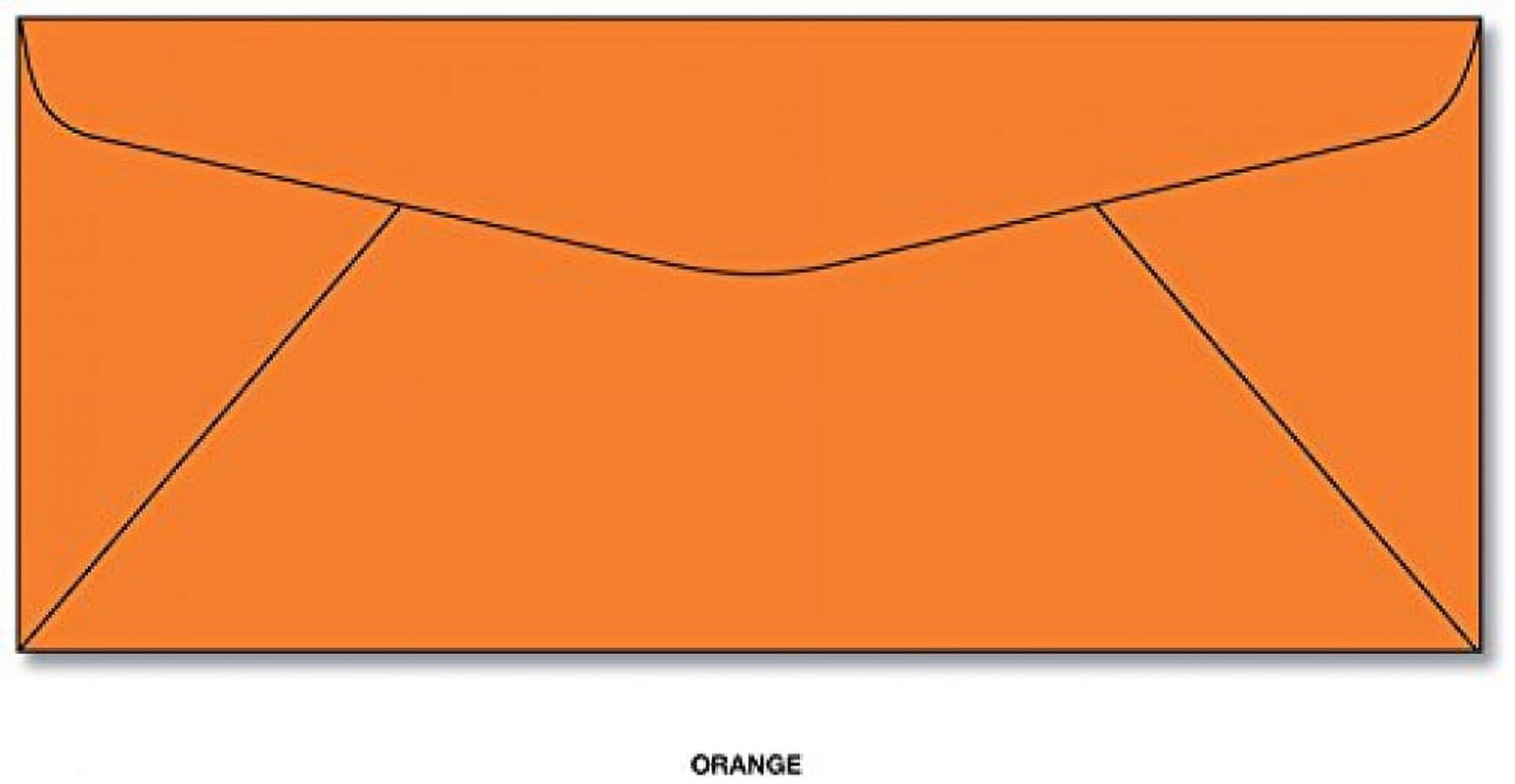 Orange Bright Color #10 Envelopes - Great for Mailing Letters, Business Memos, Invitations, Invoices, Bills | 4 1/8" x 9 1/2" | 500 Envelopes