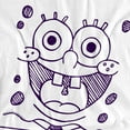 thumbnail image 3 of SpongeBob SquarePants SpongeBob Felt Pen Grin Kids T Shirt for Youth Boys and Girls, White, Small, 3 of 5