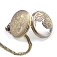 thumbnail image 7 of ZOLOHONI Vintage Pocket Watch with Chain for Men Women Gift, Easy Read Arabic Numerals Scale Quartz Pendent Fob Watches, 7 of 7