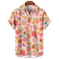 thumbnail image 4 of Camisas hawaianas con estampado 3D de frutas Y2k para hombre y mujer, ropa de playa informal, estilo vintage, blusa con solapa, camisa lisa, verano 2023, 4 of 5