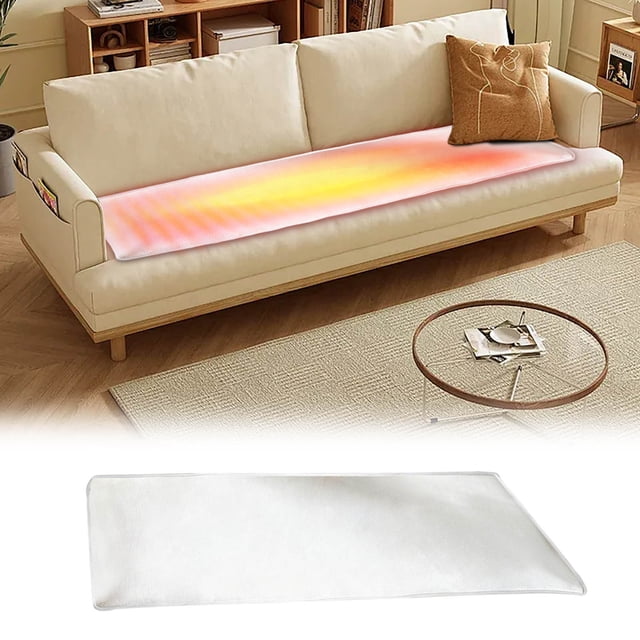 Coussin de Siège Chauffant Bureau Extérieur Coussin Chauffant, Répartition Uniforme de la Chaleur Température Réglable Tapis Chauffant Imperméable Antidérapant Couverture Chauffante pour Chaise de Bureau Maison Sofa Activités Extérieures Voyage