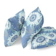 thumbnail image 2 of 20" Blue White Sunflower Indoor Outdoor Zippered Throw Pillow, 2 of 4